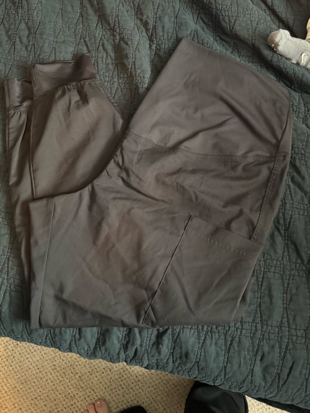 Med Couture Maternity Scrubs Black Jogger Pants NWOT